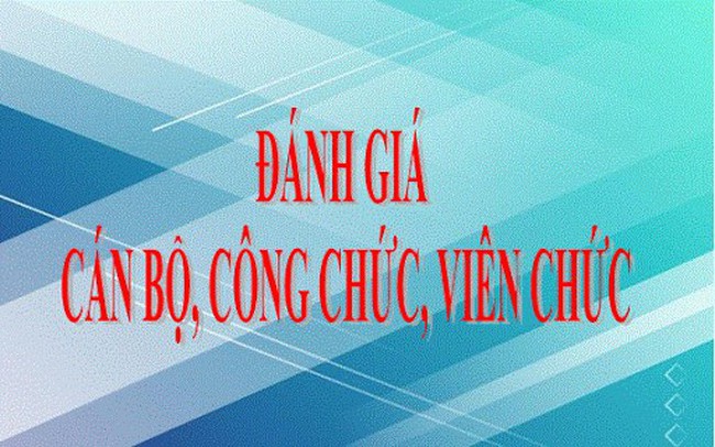 phiếu đánh giá chất lượng cán bộ