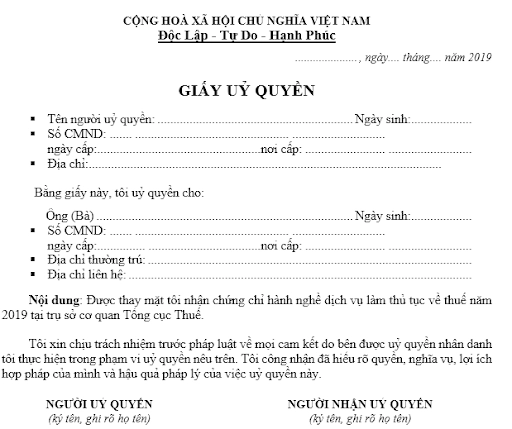 thế nào là giấy ủy quyền hợp pháp